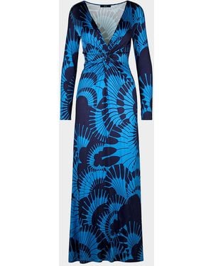 Smythe Waist Knot Maxi Dress - Blue