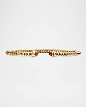 David Yurman Cablespira Bracelet With Gemstone - White