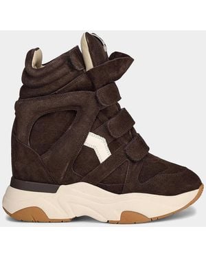 Isabel Marant Balskee Suede Sneakers - Brown