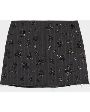 Jonathan Simkhai Blaire Sequined Mini Skirt - Black