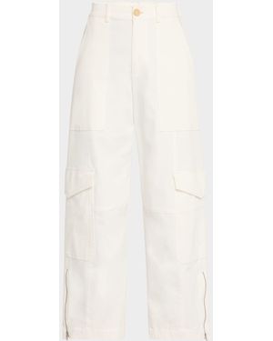 ATM Cotton Twill Cargo Pants - White