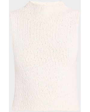 SABLYN Atticus Roll-Neck Knit Tank Top - Natural