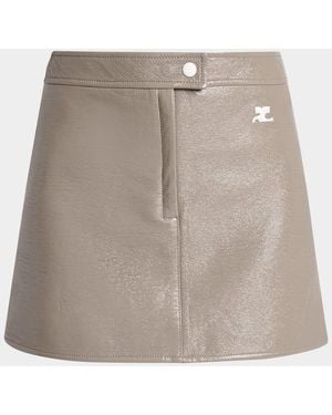 Courreges Vinyle Reedition Mini Skirt - Multicolor