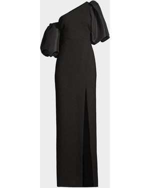 Likely Natasha One-Shoulder Gown - Black