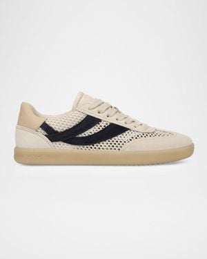 Vince Oasis Mixed Leather Netting Low-Top Sneakers - Multicolor