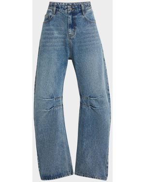 Wynn Hamlyn Curved Dart Leg Jeans - Blue
