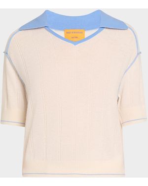 Guest In Residence Pele Cashmere Polo - Blue