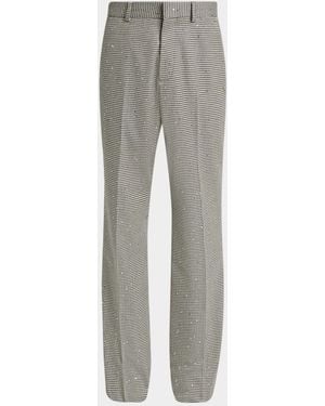 Amiri Apos;S Ma Fit Houndstooth Sequin Pants - Gray