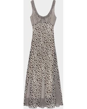 Rails Dahlia Mixed-Print Chiffon Maxi Dress - White
