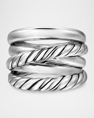 David Yurman Crossover 5 Row Ring - Gray