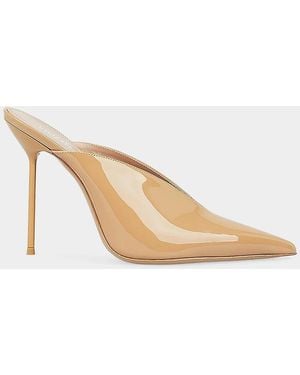 Paris Texas Lidia 105Mm Patent Leather Mules - White