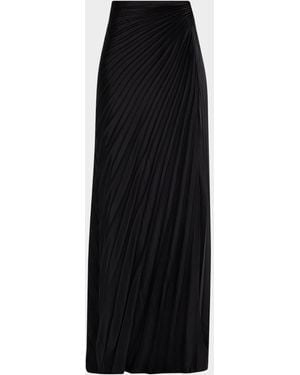 A.L.C. Bianca Pleated Maxi Skirt - Black