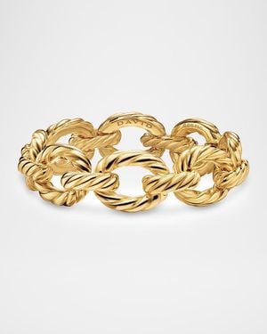 David Yurman Sculpted Cable Oval Link Bracelet - Metallic
