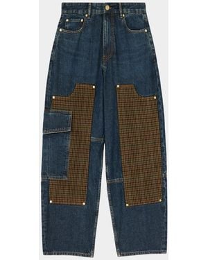 Ganni Audri Low-Rise Jeans - Blue