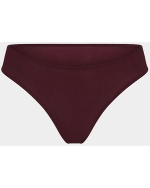 Skims Fits Everybody High-Cut Thong - Purple