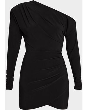 Ramy Brook Haisley Asymmetric Mini Dress - Black