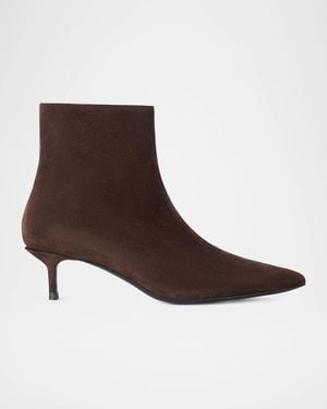STAUD 50Mm Sebastian Suede Ankle Boots - Brown
