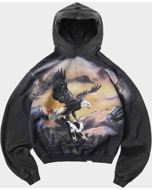 Represent Apos;S Graphic Cotton Hoodie - Black