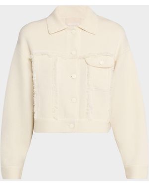 Kujten Arya Cashmere Trucker Jacket - Natural