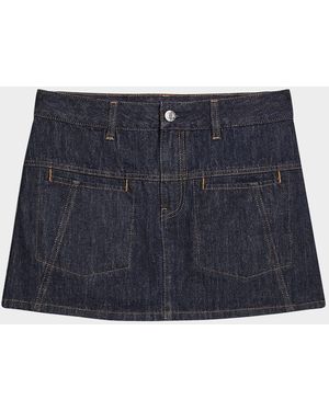 Helmut Lang Denim Mini Skirt - Blue