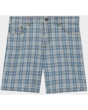 Burberry Apos;S Douglas Check Shorts - Blue