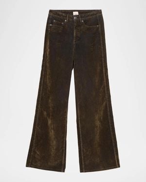 Cinq À Sept Betsy Flocked Jeans - Brown