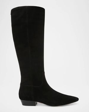 Vince Margaret Ii Leather Knee-High Riding Boots - Black