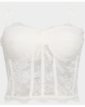 Generation Love Enya Chantilly Lace Bustier - White