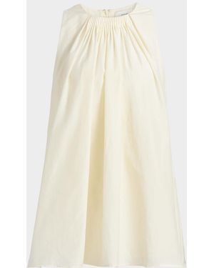 Loulou de Saison Liao Sleeveless Pleated Blouse - White