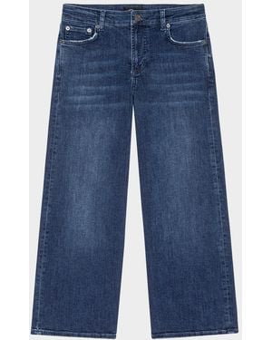 Rails Getty Crop Wide-Leg Jeans - Blue