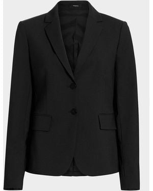 Theory Carissa Wool Blazer - Black