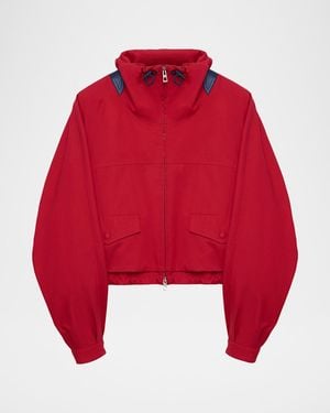 Loewe Lightweight Cropped Technical Jacket - Red
