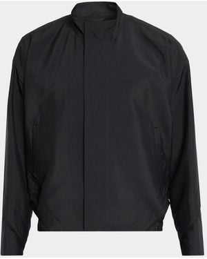 Issey Miyake Apos;S Fluent Stand Collar Jacket - Black