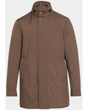 Moorer 44-64 Bracci Down Car Coat - Brown