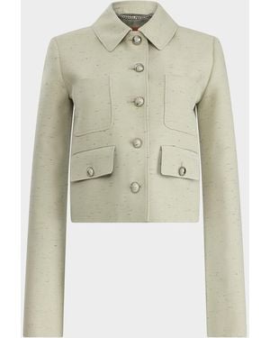 Altuzarra Astley Cropped Boxy Jacket - Natural