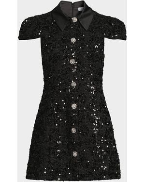 Likely Estella Sequined Mini Dress - Black