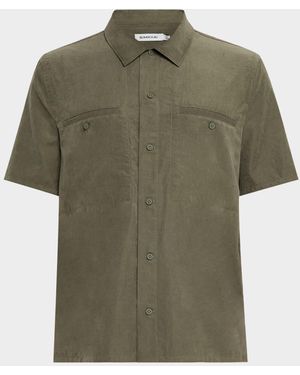 Jonathan Simkhai Military Work Shirt - Green