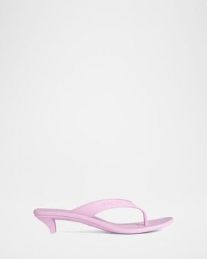 Gucci 35Mm Vittoria Rubber Thong Sandals - Pink