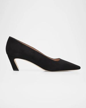Stuart Weitzman Stassi 50Mm Suede Pumps - Black
