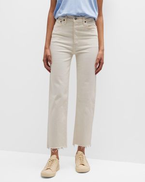 RE/DONE 70s Stovepipe Ankle Jeans - Natural