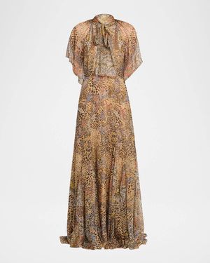 knee length dresses for ladies Etro Printed silk maxi skirt  Luisa World