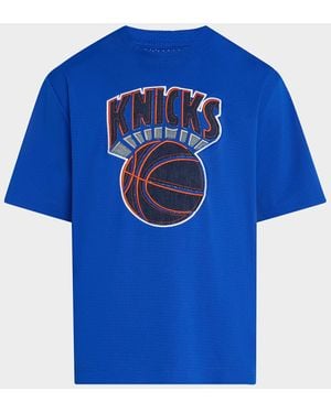 Purple Ny Knicks Mesh T-Shirt - Blue