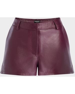 retroféte Naya Vegan Leather Shorts - Purple