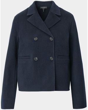 Rag & Bone Finley Wool Coat - Blue