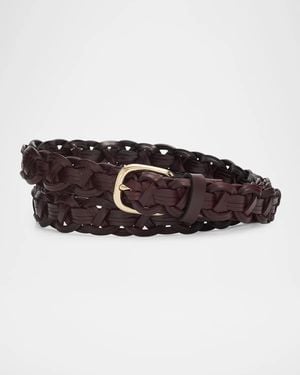 Brunello Cucinelli Apos;S Braided Leather Belt - Brown