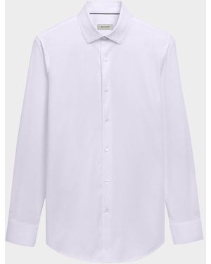 Bugatchi Apos;S Ooohcotton James Solid Sport Shirt - White