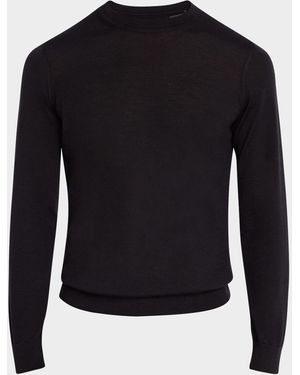 dunhill Superfine Cashmere Crewneck Sweater - Blue