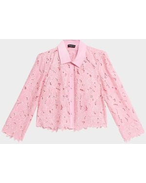 Generation Love Talsie Lace Embroidered Blouse - Pink