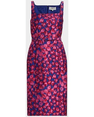 Wolford Bora Tulip Jacquard Knee-Length Dress - Purple