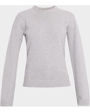JW Anderson Wool-Cashmere Jersey Sweater - Gray
